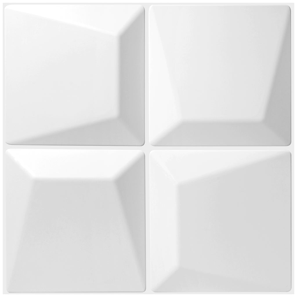 PVC Acoustic Sound Diffuser Panels - 19.7 X 19.7 X 1.2 inches Pack of 12