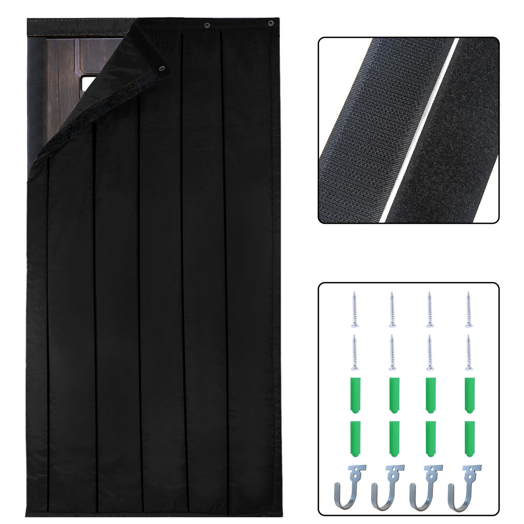 Thick Door Soundproofing Blanket, 37.5 x 86.6 x 0.8 inches Heavy Window Sound Barrier Sheet