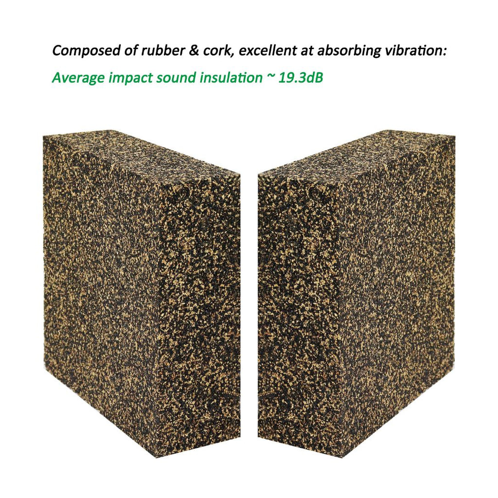 Anti Vibration Isolation Pads Rubber & Cork Pad 2 Sizes for Choosi